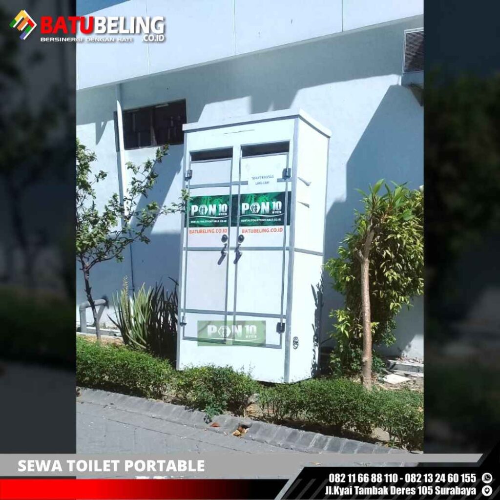 Sewa Toilet Portable Wringinanom, harian, mingguan, bulanan 2 Toilet Portable Putih