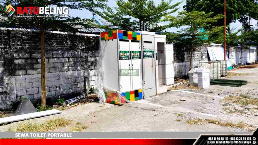 Sewa Toilet Portable Aceh Selatan, harian, mingguan, bulanan 2 Toilet Portable Putih