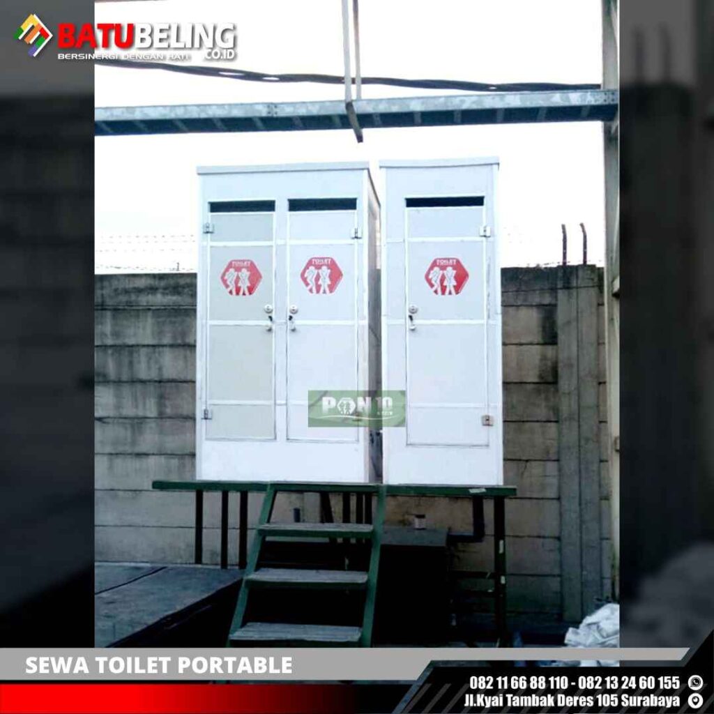 Sewa Toilet Portable Ampelgading, harian, mingguan, bulanan 2 Toilet Portable Putih