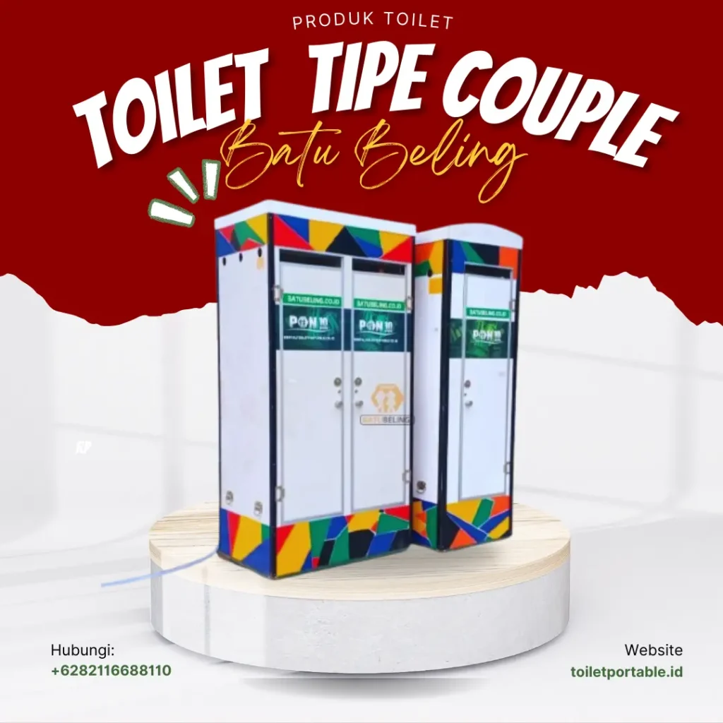 Sewa Toilet Portable Ngajum, harian, mingguan, bulanan 2 tipe COUPLE